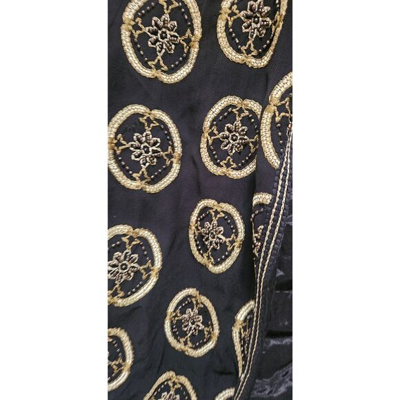 Beautiful vintage black and gold jacket monsoon - Picture 2 of 5